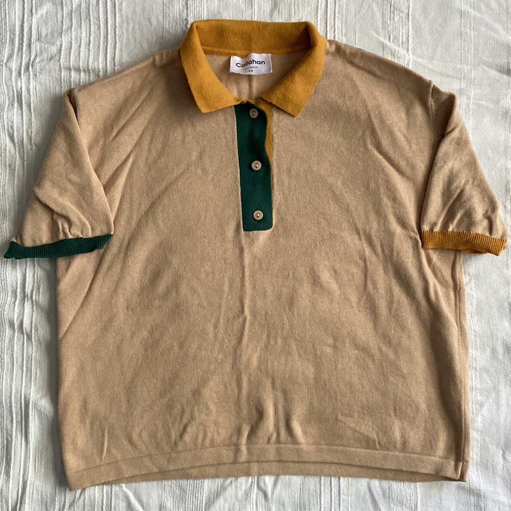 CALLAHAN knit polo shirt - XS